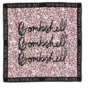 NWT Victoria's Secret bombshell scarf black/white/pink